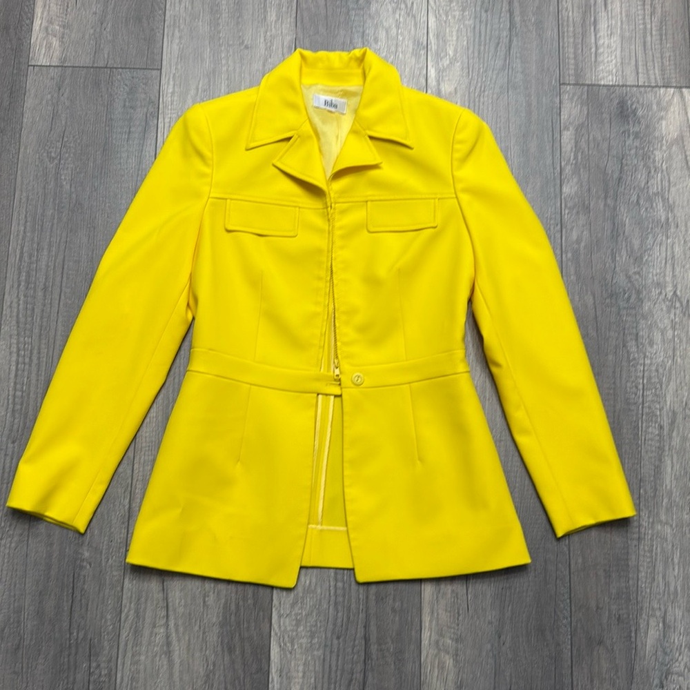 Biba Yellow Vintage Tailored Blazer